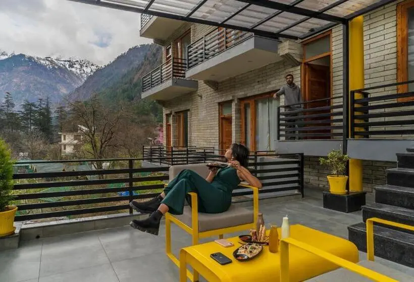 テラス付きデラックスルーム, The Hosteller Kasol, Parvati Valley