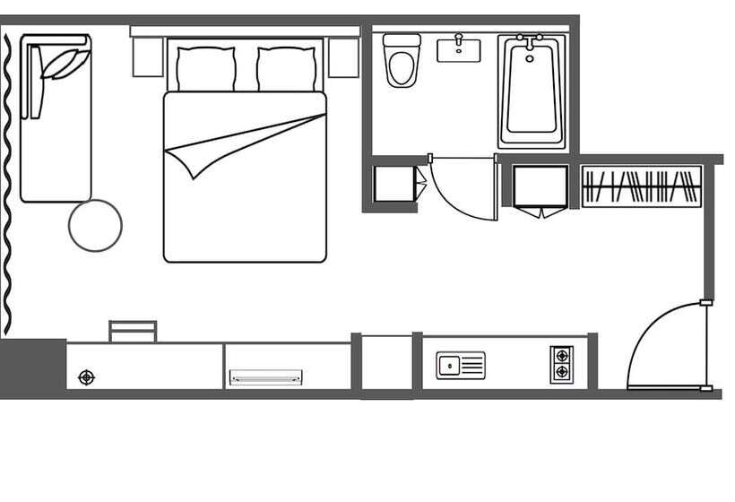 带景观的行政房, Citadines Harbour Front Yokohama