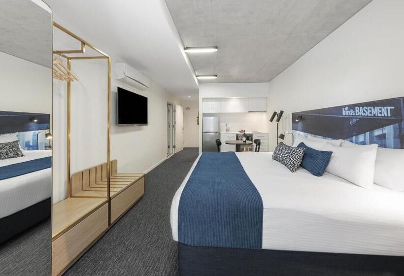 발코니가 있는 2 베드룸 아파트, Oaks Melbourne St Kilda Road