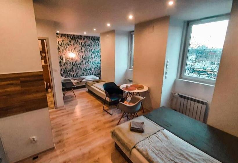 חדר סטנדרט לארבעה, Mda Katowice Apartments