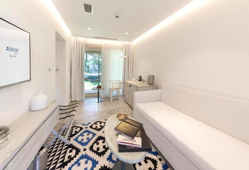 بنجلو قياسى مطلّ علي الحديقة, D Resort Ayvalık
