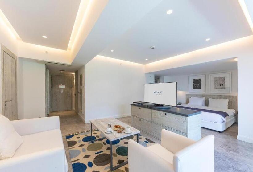 디럭스 룸 측면 바다 전망, D Resort Ayvalık