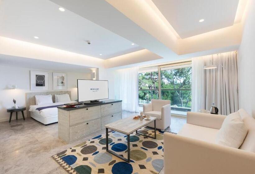 디럭스 룸 측면 바다 전망, D Resort Ayvalık