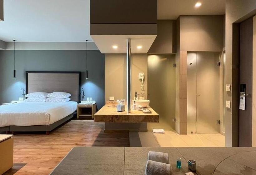 キングサイズベッドのスタンダードルーム, Ramada By Wyndham Mexico City Santa Fe