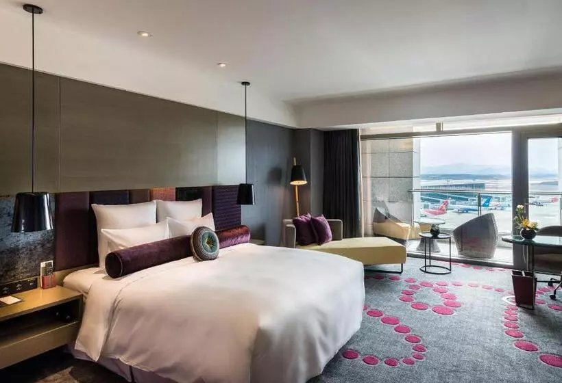 キングサイズベッドのデラックスルーム, Pullman Nanjing Lukou Airport