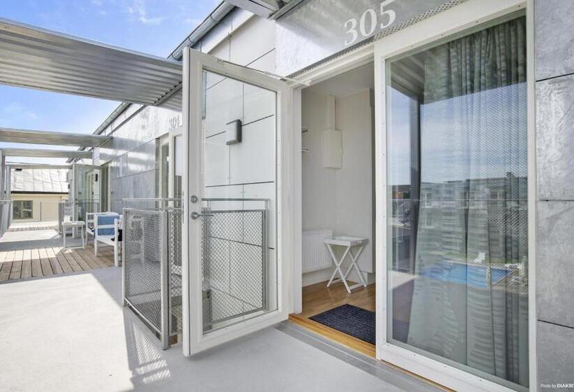 آپارتمان 1 خوابه با چشمانداز استخر, Kolgården Visby Lägenhetshotell