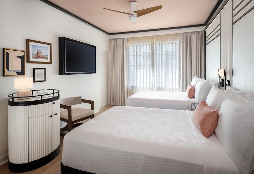 غرفه قياسيه سريرين مزدوجين, Eurostars Winter Haven Miami Beach