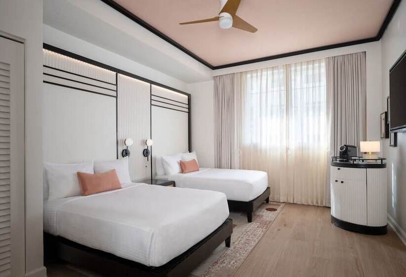 غرفه قياسيه سريرين مزدوجين, Eurostars Winter Haven Miami Beach