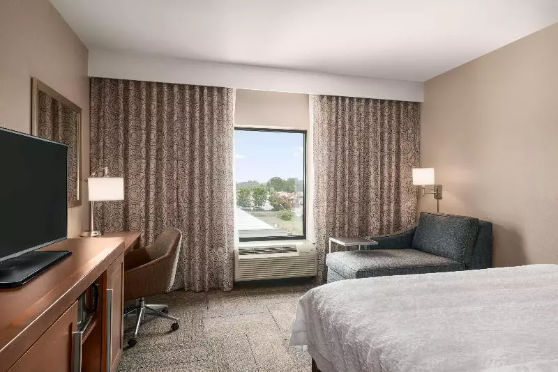 キングサイズベッドのスタンダードルーム, Hampton Inn & Suites Lavonia