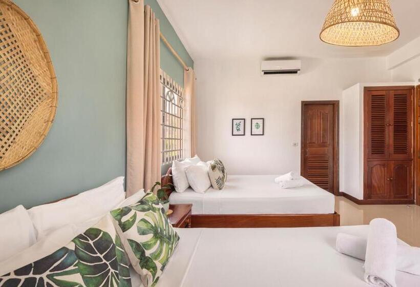 חדר סטנדרט שתי מיטות זוגיות, Babel Siem Reap Guesthouse