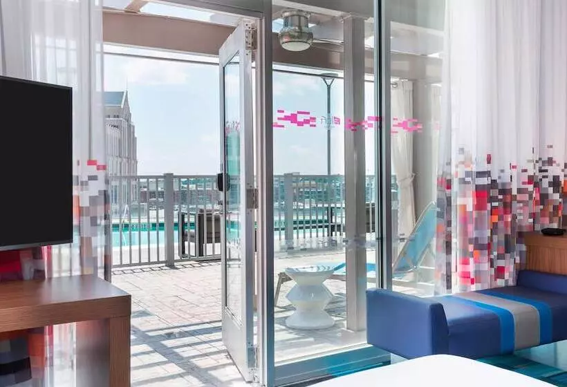 ２ダブルベッドのスタンダードルーム, Aloft Greenville Downtown