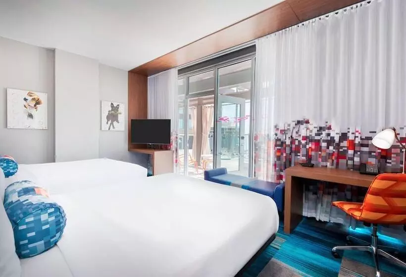 ２ダブルベッドのスタンダードルーム, Aloft Greenville Downtown