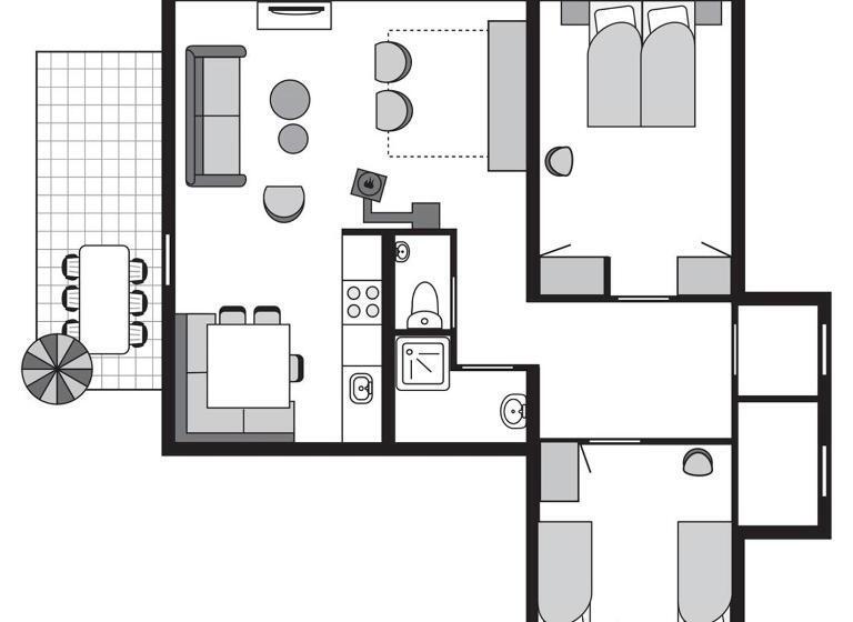 דירת שני חדרים, Landal Katschberg