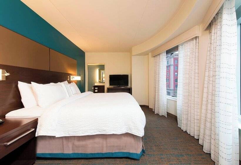 带双人床的标准工作室, Residence Inn By Marriott Ann Arbor Downtown