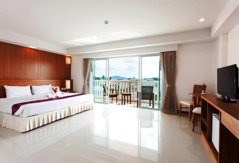 스탠다드 룸 측면 바다 전망, Rawai Princess