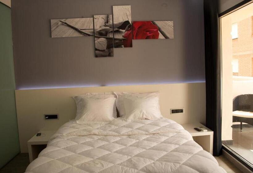 חדר דלוקס עם מרפסת, Alcalá Del Jucar Hotel Pelayo