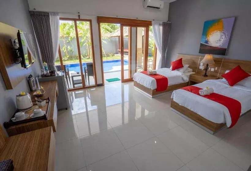 اتاق استاندارد با چشم‌انداز استخر, Bali Dive Resort And Spa