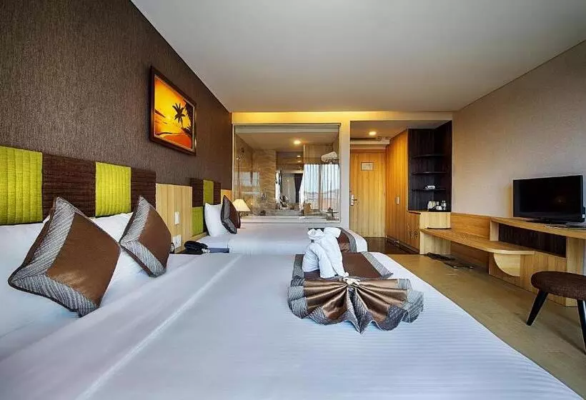 Deluxe Kolmen Hengen Huone Merinäkymä, Muong Thanh Holiday Mui Ne
