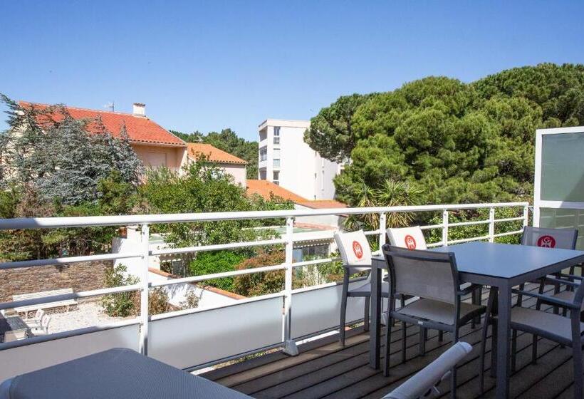 דירת דופלקס בת חדר שינה 1, Résidence Du Lido