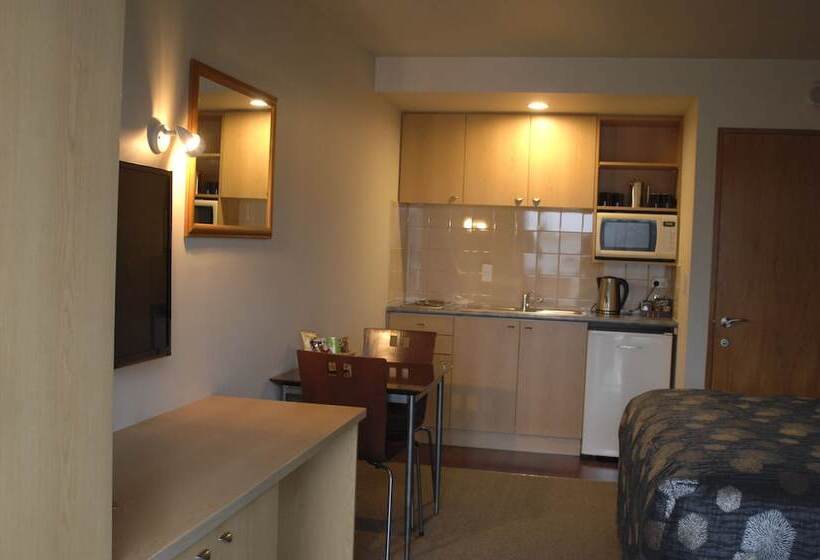 带大床的标准工作室, Shelby Motor Lodge