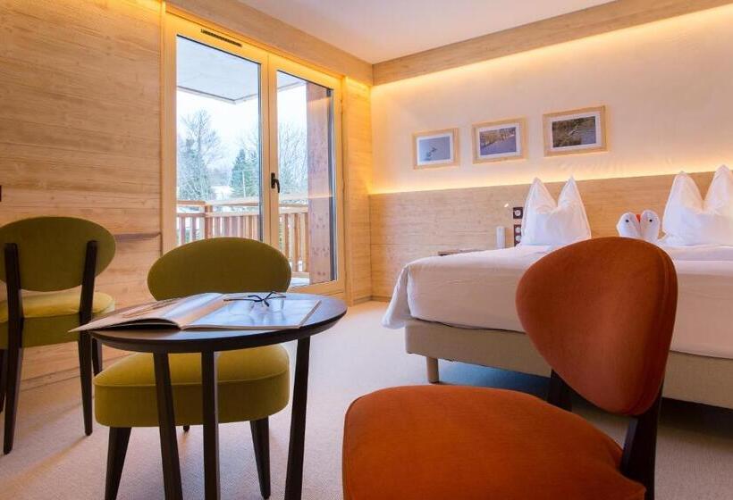 חדר סטנדרט עם מרפסת, Restaurant Mont Champ Du Feu