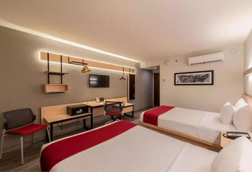 ２ダブルベッドのスタンダードルーム, City Express Plus By Marriott Guadalajara Palomar