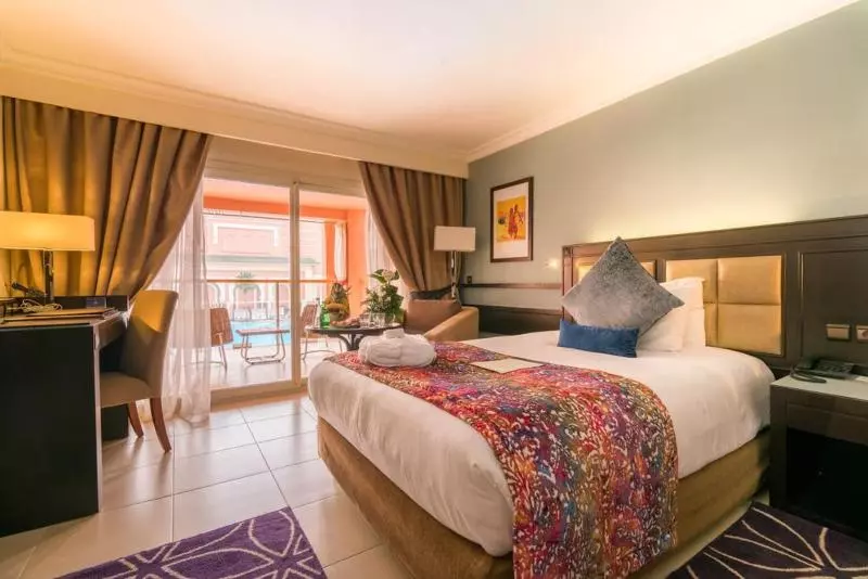 اتاق لوکس با چشم‌انداز باغ, Savoy Le Grand Hotel Marrakech