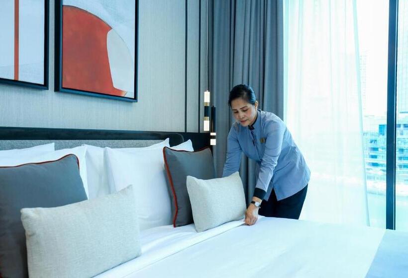 آپارتمان 1 خوابه با چشم‌انداز جانبی دریا, Charthouse Bahrain