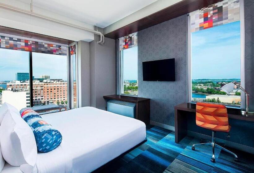 장애인을 위한 킹사이즈 침대 스탠다드 룸, Aloft Boston Seaport District