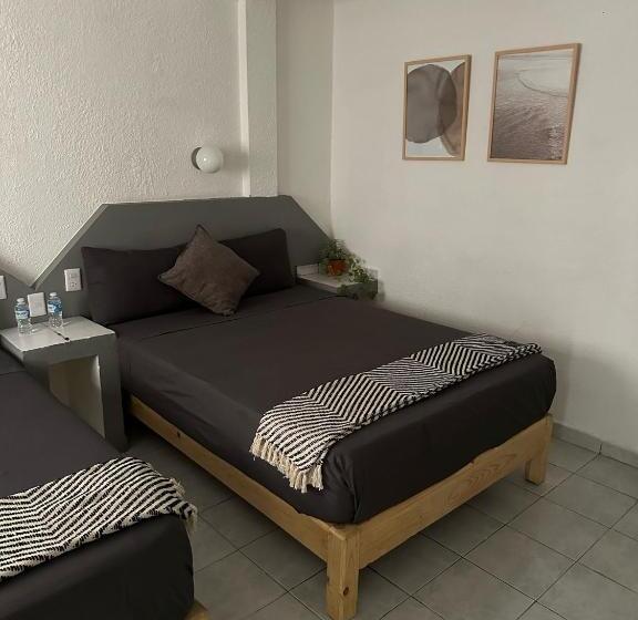 اتاق استاندارد با 2 تخت دوبل, Posada Jardín Aguascalientes