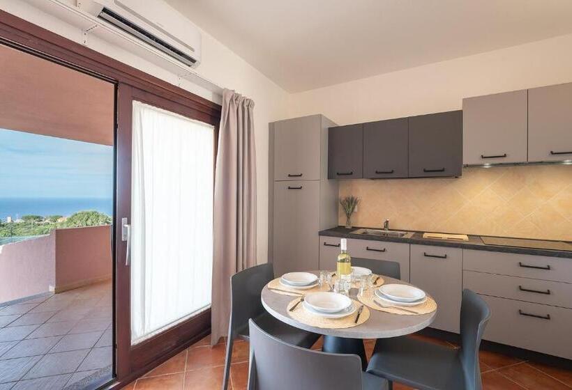 דירת חדר, Residence Le Rocce Rosse