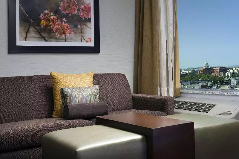キングサイズベッドのスイートルーム, Homewood Suites By Hilton Washington Dc Noma Union Station