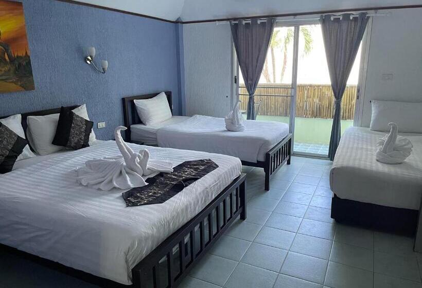 발코니가 있는 4인용 스탠다드 룸, Samui Green