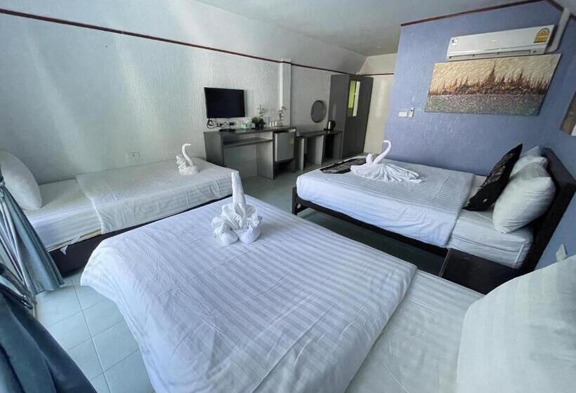 발코니가 있는 4인용 스탠다드 룸, Samui Green