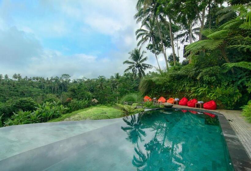 带花园景观和一个卧室的别墅, Dewi Tara Haven