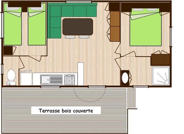 خانه 1 خوابه, Camping La Pinede