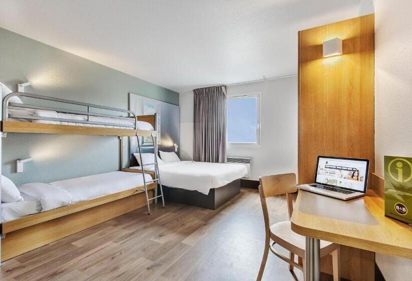 غرفة قياسية رباعية, B&b Hotel Lyon Grand Stade Meyzieu