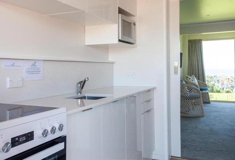 דירת דלוקס חדר שינה 1 עם נוף לים, Pacific Rendezvous Resort