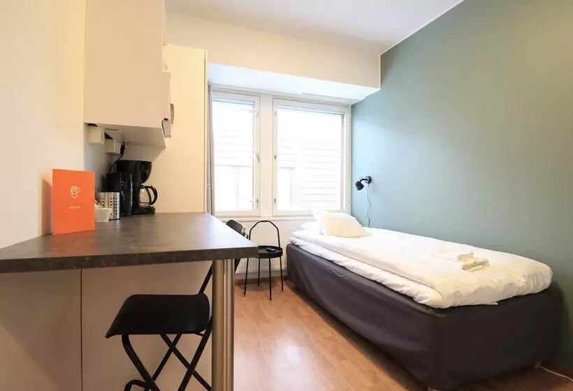 スタンダードシングルルーム, Forenom Aparthotel Helsinki Herttoniemi