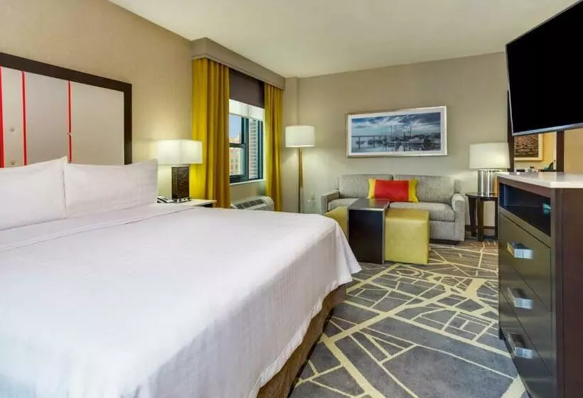 キングサイドベッドのスタンダードワンルーム, Homewood Suites By Hilton Savannah Historic Dist/riverfront