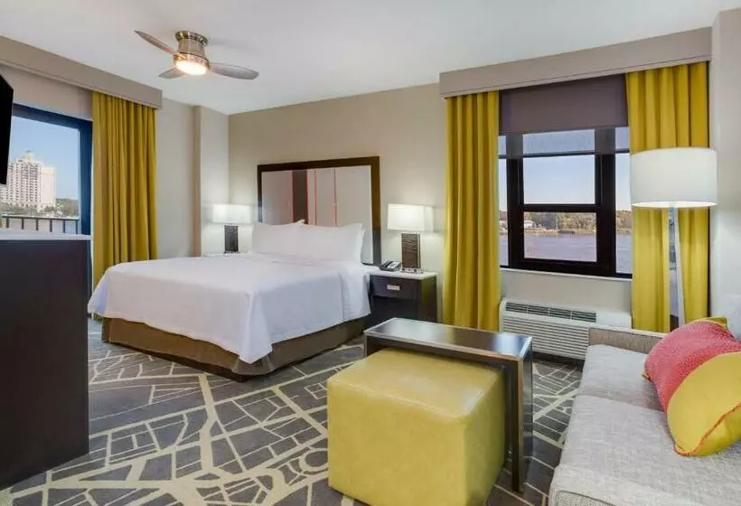 キングサイドベッドのスタンダードワンルーム, Homewood Suites By Hilton Savannah Historic Dist/riverfront