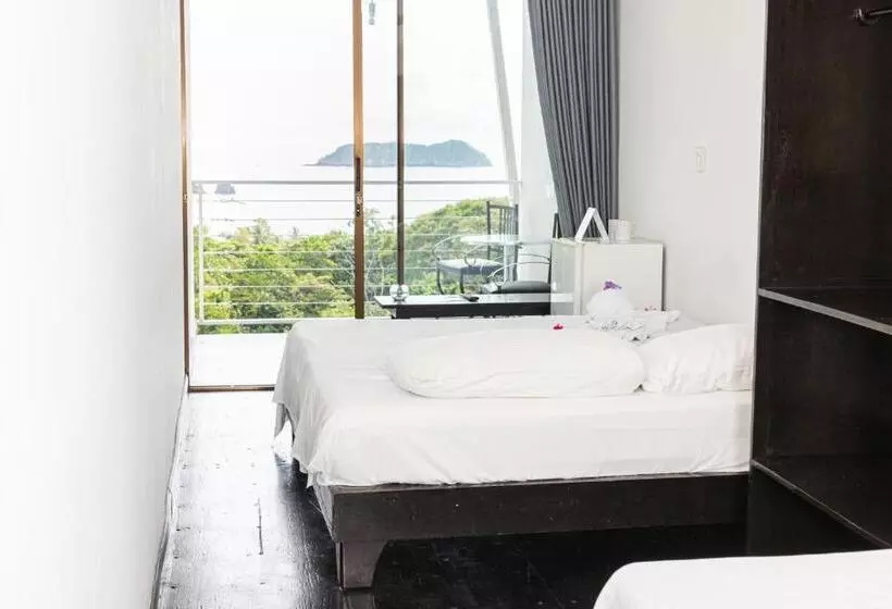 景色の見えるスタンダード4人部屋, El Faro Containers Beach