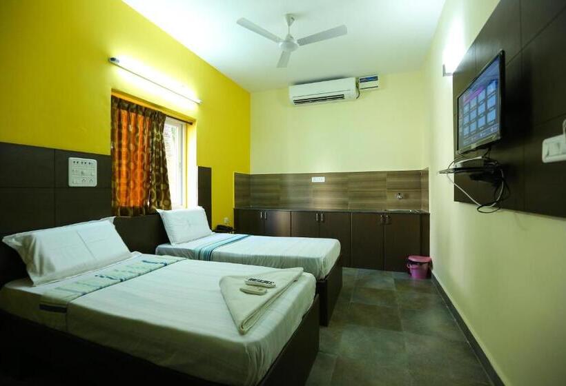 חדר דלוקס, Season 4 Residences  Thiruvanmiyur Near Tidel Park Apollo Proton Cancer Center And Iit Madras Resear