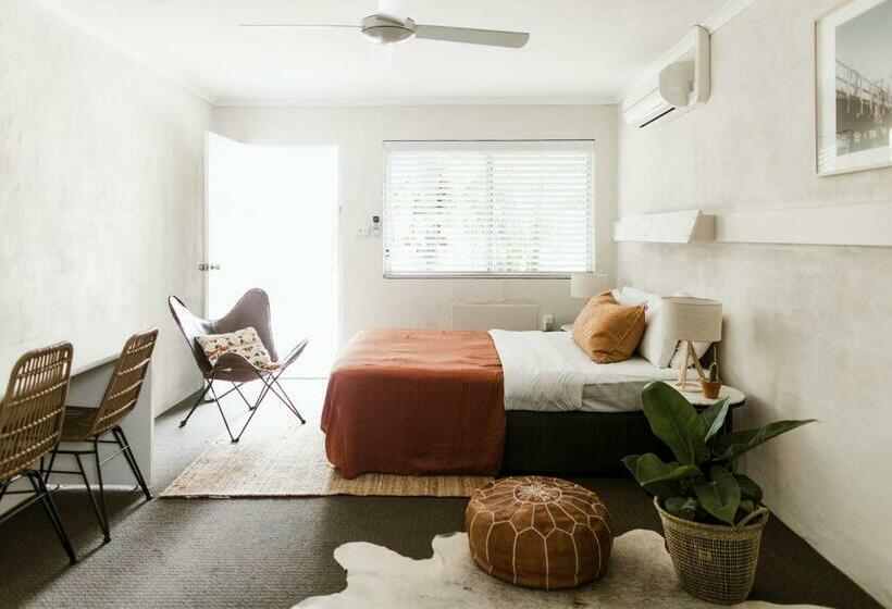 キングサイズベッドのスタンダードルーム, Chalet Motel Brunswick Heads