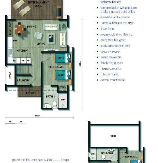 2ベッドルームハウス, Footprints Preston Beach