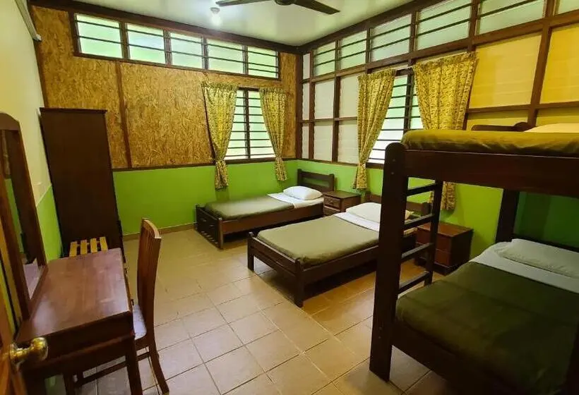 バスルーム共同エコノミー4人部屋, Sepilok B&b
