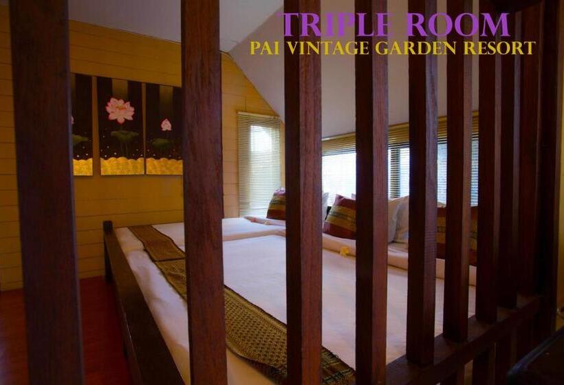 اتاق استاندارد سه نفره, Pai Vintage Garden Resort