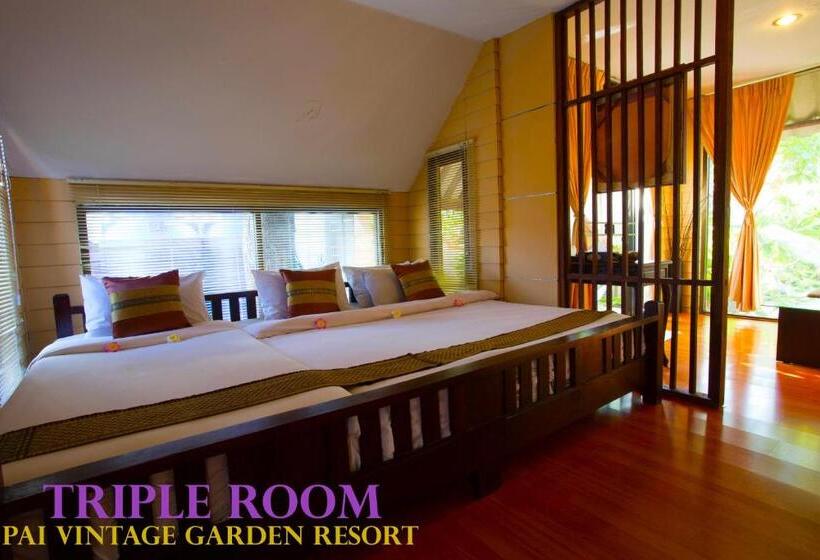 اتاق استاندارد سه نفره, Pai Vintage Garden Resort