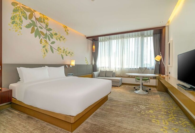 シティビューのダブルベッドスタンダードルーム, Hilton Garden Inn Foshan