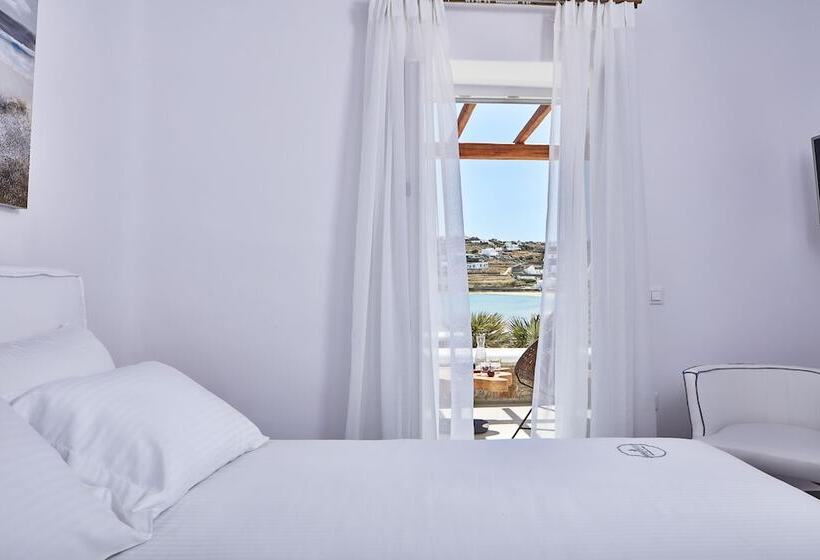 סוויטת ג'וניור נוף לים, Mykonos Waves Beach House & Suites